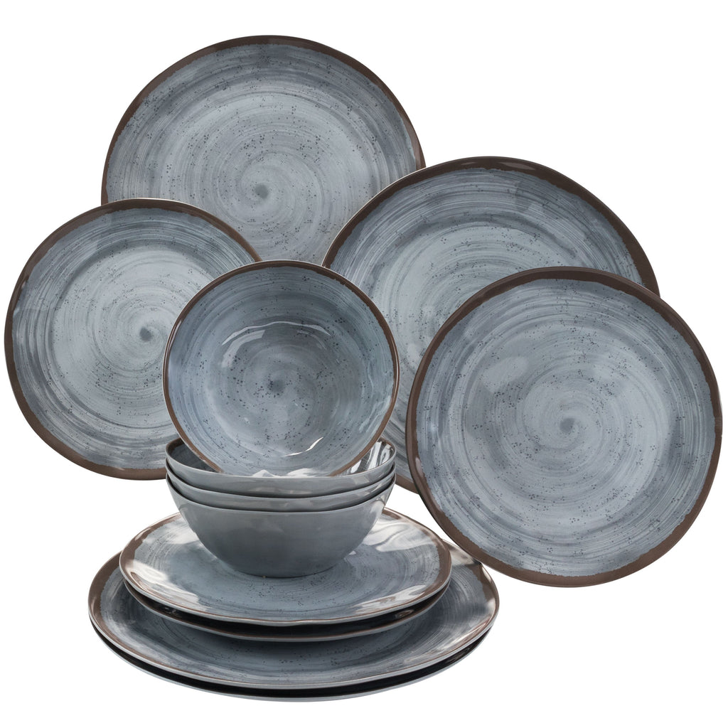 Geschirrset aus Melamin - 4 Personen