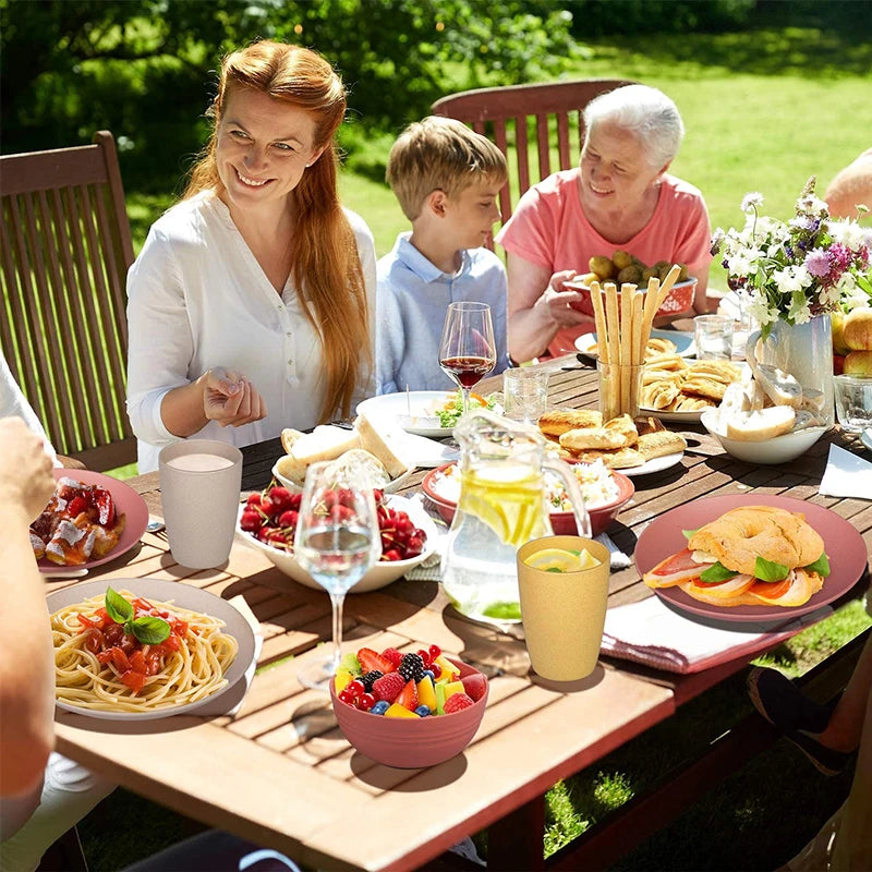 Bunter Geschirrset - 6 Personen