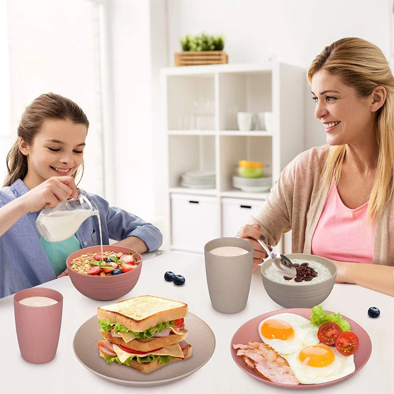 Bunter Geschirrset - 6 Personen