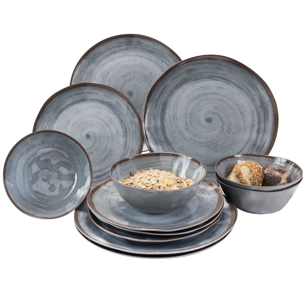 Geschirrset aus Melamin - 4 Personen